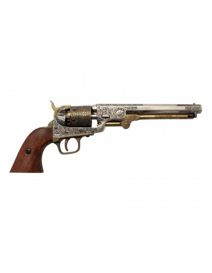 Макет револьвер морского офицера Colt Navy, латунь (США, 1851 г.) DE-1040-L