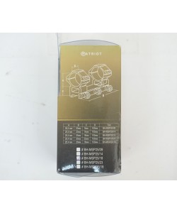 Кронштейн-монолит 25,4 мм Patriot BH-MSP25/18 на Weaver, 10 см (средний)