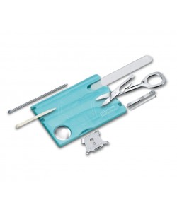 Швейцарская карта Victorinox SwissCard Nailcare 0.7240.T21 (бирюзовая)