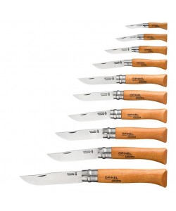Набор кухонных ножей Opinel Tradition №02-12 (10 шт.) углерод. сталь, рукоять бук, дер. футляр