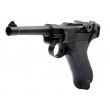 Страйкбольный пистолет WE Luger P08 4” Black (WE-P001) - фото № 10