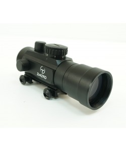Коллиматорный прицел Target Optic 2x42, закрытый, красная точка, на Weaver