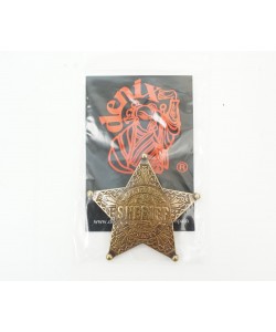 Значок звезда Шерифа пятиконечная, латунь (DE-104)
