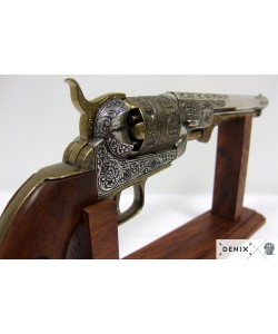 Макет револьвер морского офицера Colt Navy, латунь (США, 1851 г.) DE-1040-L