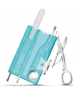 Швейцарская карта Victorinox SwissCard Nailcare 0.7240.T21 (бирюзовая)