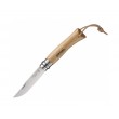 Нож складной Opinel Tradition №07, клинок 8 см, нерж. сталь, рукоять бук, темляк - фото № 1
