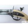 Макет пистолет кремневый трехдульный, под кость (Франция, XVIII век) DE-1309 - фото № 3