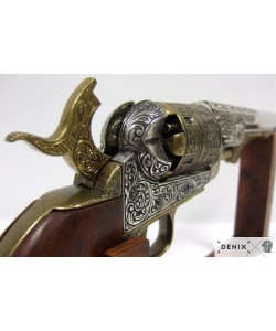 Макет револьвер морского офицера Colt Navy, латунь (США, 1851 г.) DE-1040-L