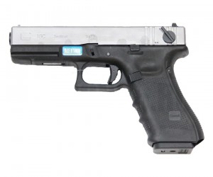 Страйкбольный пистолет WE Glock-18 Gen.4 Silver, сменные накладки (WE-G002B-SV)