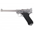 Страйкбольный пистолет WE Luger P08 6” Silver (WE-P005) - фото № 12