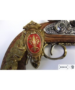 Макет пистолет дуэльный мастера Буте, латунь (Франция, 1810 г.) DE-1084-L