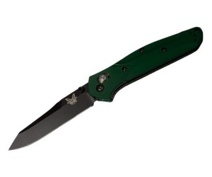 Нож складной Benchmade 940BK Osborne Tanto (черное лезвие, зел. рукоять)