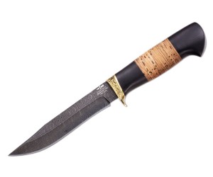 Нож ручной работы из дамасской стали ГЕПАРД (2863)д