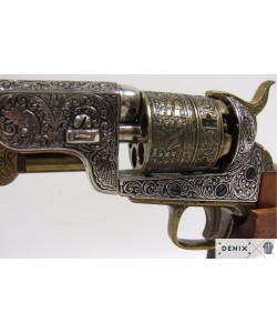 Макет револьвер морского офицера Colt Navy, латунь (США, 1851 г.) DE-1040-L