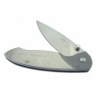 Нож складной Sanrenmu EDC, лезвие 68 мм, рукоять нерж. сталь - фото № 3