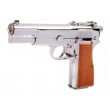 Страйкбольный пистолет WE Browning Hi-Power Silver (WE-B002) - фото № 8