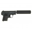Страйкбольный пистолет Galaxy G.9A (Colt 25 mini) с глушителем - фото № 2