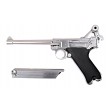 Страйкбольный пистолет WE Luger P08 6” Silver (WE-P005) - фото № 10