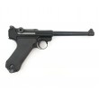 Страйкбольный пистолет WE Luger P08 6” Black (WE-P002) - фото № 2