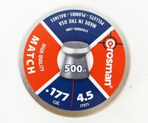 Пули Crosman Match 4,5 мм, 0,51 грамм, 500 штук