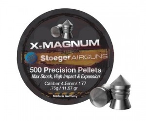 Пули Stoeger X-Magnum 4,5 мм, 0,75 г (500 штук)
