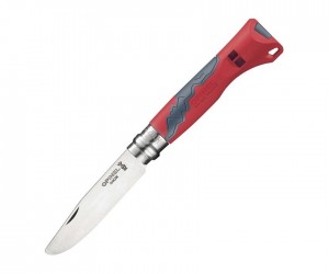 Нож складной Opinel Specialists Outdoor Junior №07, 7 см, нерж. сталь, свисток, красный