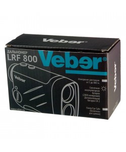 Лазерный дальномер Veber 6x25 LRF800 black