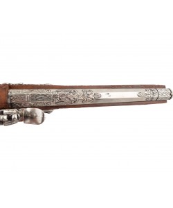 Макет пистолет дуэльный мастера Буте, никель (Франция, 1810 г.) DE-1084-NQ