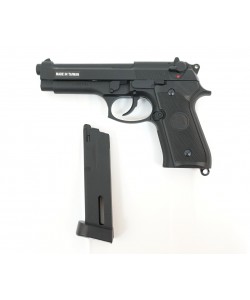 Страйкбольный пистолет KJW Beretta M9 CO₂ GBB Black