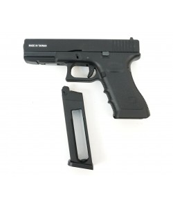 Страйкбольный пистолет KJW KP-17 Glock G17 CO₂ Black, металл. затвор