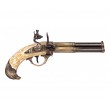 Макет пистолет кремневый трехдульный, под кость (Франция, XVIII век) DE-5306 - фото № 1