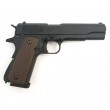 Страйкбольный пистолет KJW Colt M1911A1 CO₂ GBB Black - фото № 2