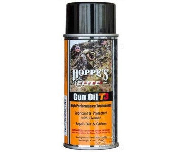 Масло оружейное Hoppe's Eliteс T3 для чистки и смазки, аэрозоль, 120 мл