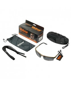 Очки стрелковые Veber Tactic Force M1, темно-серые линзы