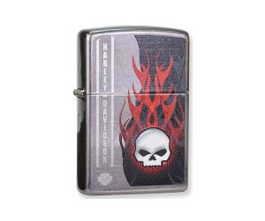 Зажигалка Zippo 28618 Harley Davidson Flaming Skull