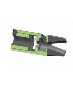 Дульный компенсатор ”КАМЕРТОН АК14” двухкамерный, тип ВЕПРЬ/САЙГА, резьба 14 мм, левая, шаг 1