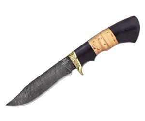 Нож ручной работы из дамасской стали КНЯЗЬ (2373)д