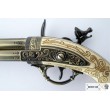 Макет пистолет кремневый трехдульный, под кость (Франция, XVIII век) DE-5306 - фото № 4