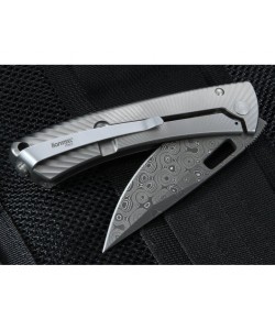 Нож складной LionSteel TiSpine Damascus TS1DR GM