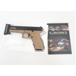 Страйкбольный пистолет KJW KP-17 Glock G17 Gas Tan, металл. затвор - фото № 3