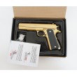 Страйкбольный пистолет Galaxy G.13GD (Colt 1911) золотистый - фото № 4