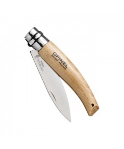 Нож складной Opinel Nature №08, садовый, 8,5 см, нерж. сталь, рукоять бук