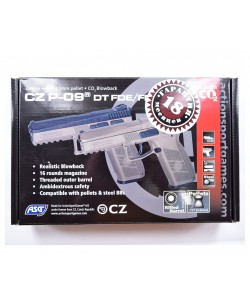 Пневматический пистолет ASG CZ P-09 DT-FDE blowback (пулевой)