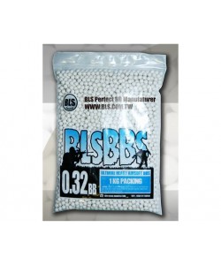 Шары для страйкбола BLS 0,32 г, 3100 штук (1 кг, белые) 1KG-P32