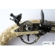 Макет пистолет кремневый трехдульный, под кость (Франция, XVIII век) DE-5306 - фото № 5