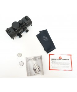 Коллиматорный прицел Leapers UTG New Gen 1x30 закрытый на Weaver (SCP-RD40RGW-A)