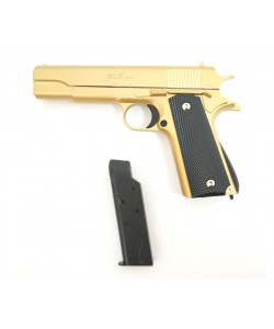 Страйкбольный пистолет Galaxy G.13GD (Colt 1911) золотистый
