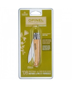 Нож складной Opinel Nature №08, садовый, 8,5 см, нерж. сталь, рукоять бук