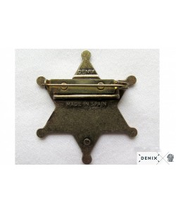 Значок звезда Шерифа шестиконечная, 4,5 см (DE-106)