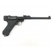 Страйкбольный пистолет WE Luger P08 8” Black (WE-P003) - фото № 2